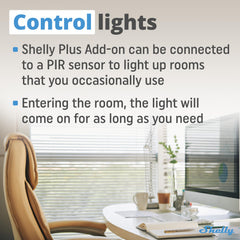 Shelly Plus Add-On packaging with user manual