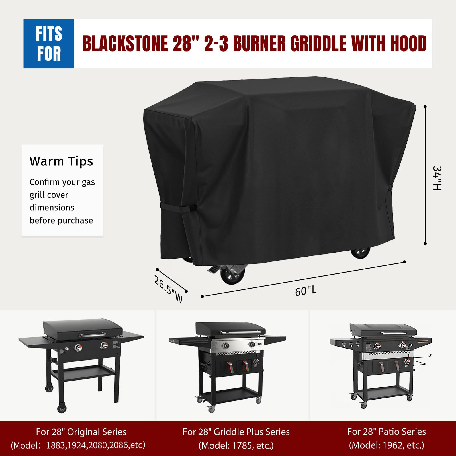 SHINESTAR 28 Inch Griddle Cover on a Blackstone griddle