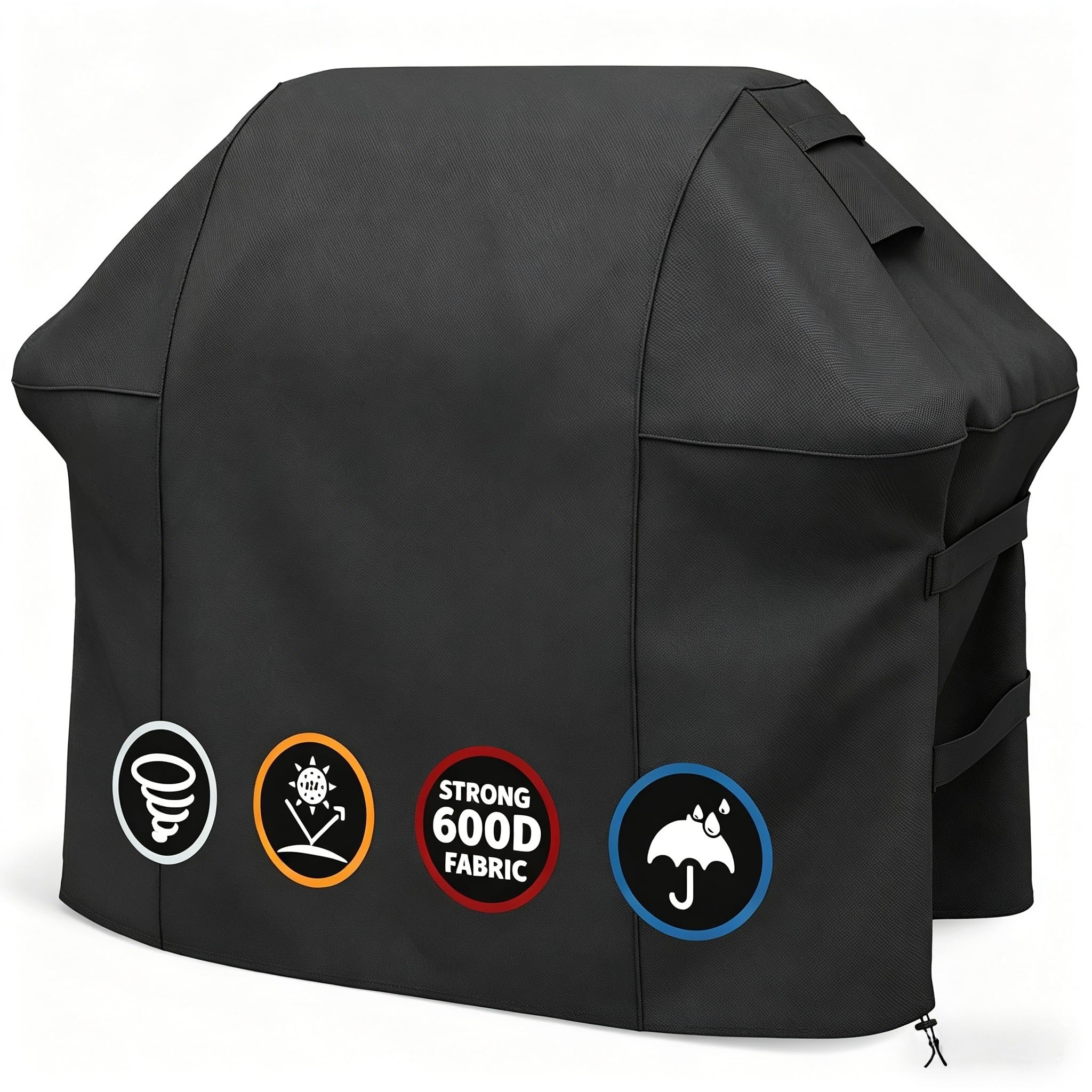 SHINESTAR 48inch Grill Cover front view in black