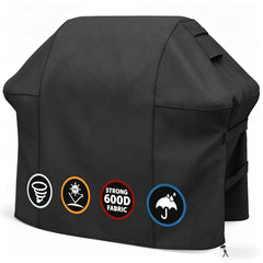 SHINESTAR 48inch Grill Cover front view in black