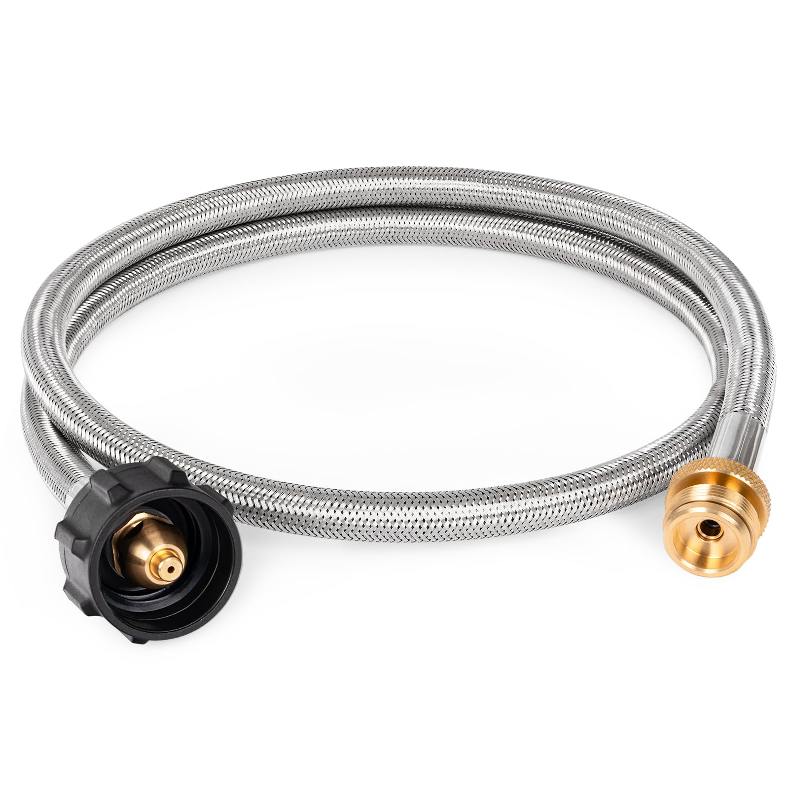 SHINESTAR 4FT Propane Tank Hose Adapter with stainless steel braided design