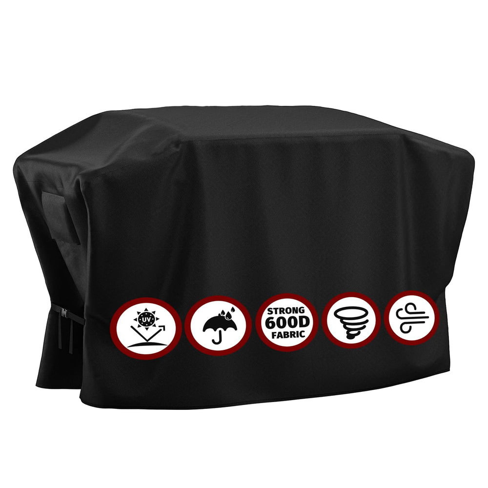 SHINESTAR 600D Griddle Cover front view, heavy duty black