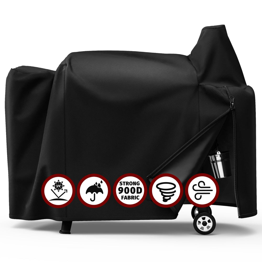 SHINESTAR Grill Cover for Pit Boss 820/850, heavy-duty black fabric