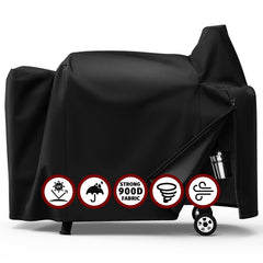 SHINESTAR Grill Cover for Pit Boss 820/850, heavy-duty black fabric