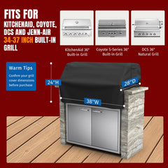 SHINESTAR grill cover showing adjustable side buckles