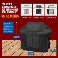 SHINESTAR grill cover showing Velcro straps and drawstring