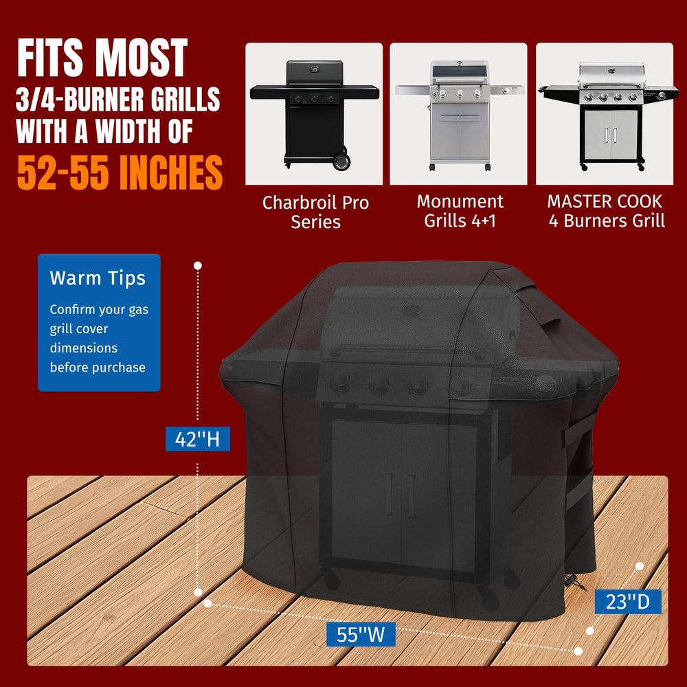 SHINESTAR Grill Cover side view with straps