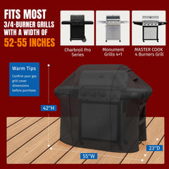SHINESTAR Grill Cover side view with straps