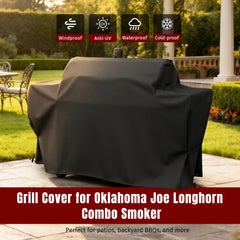 SHINESTAR Grill Cover side view with straps and drawstring