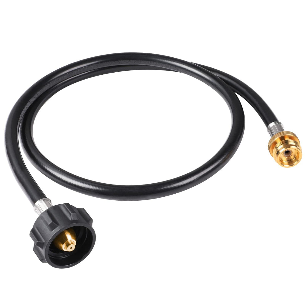 SHINESTAR propane hose adapter 4ft black with brass connectors