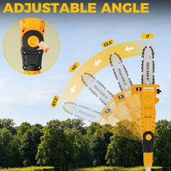 shoho Cordless Pole Saw telescoping pole extended