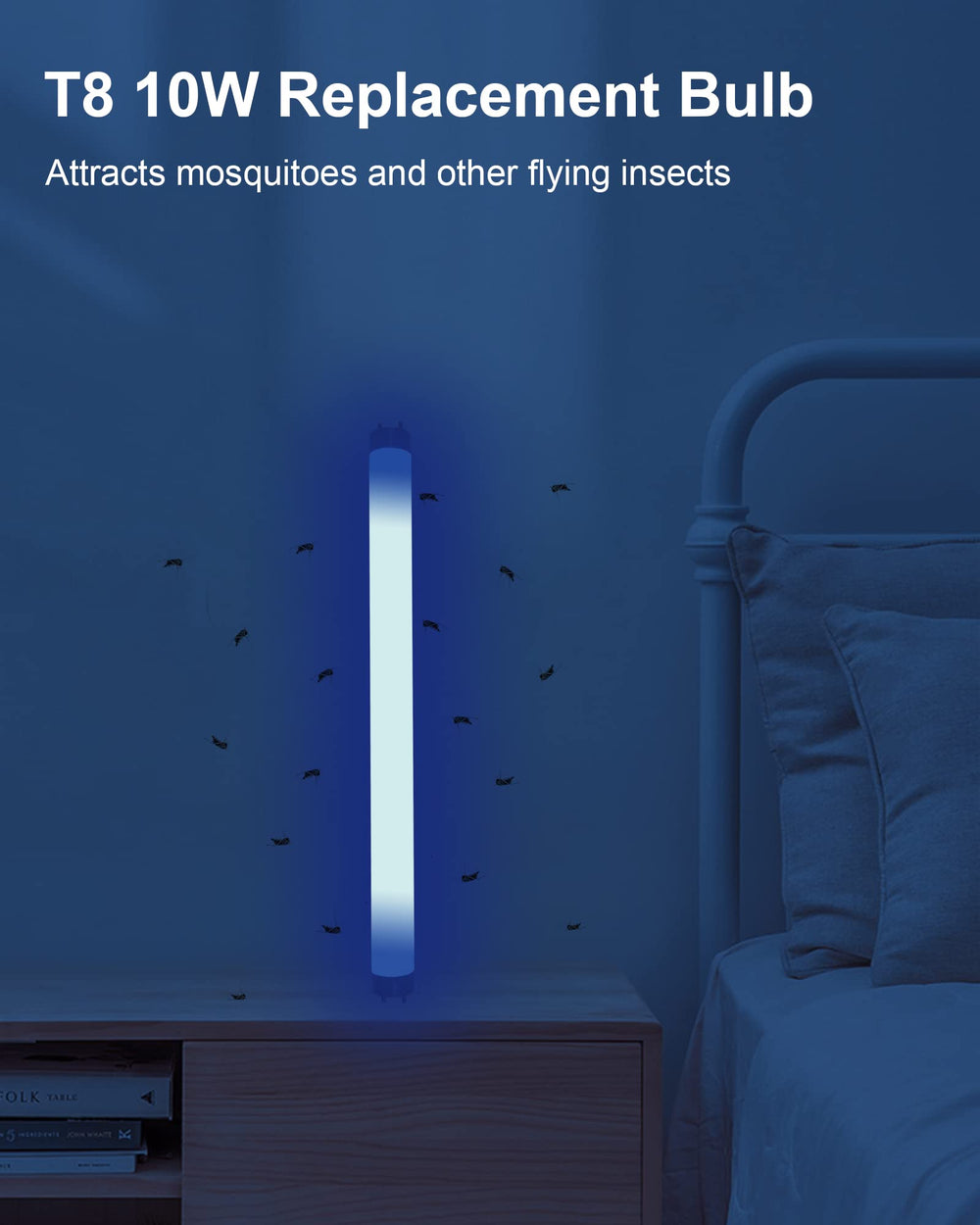 Shootingstar Bug Zapper Bulb installed in electric zapper