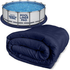 Shop Square 12-foot pool liner pad front view