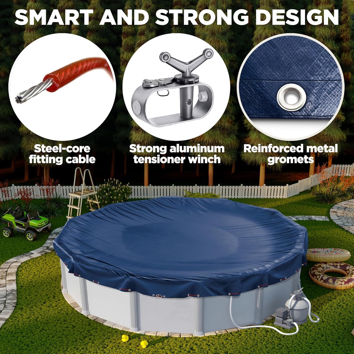 Shop Square pool cover package dimensions