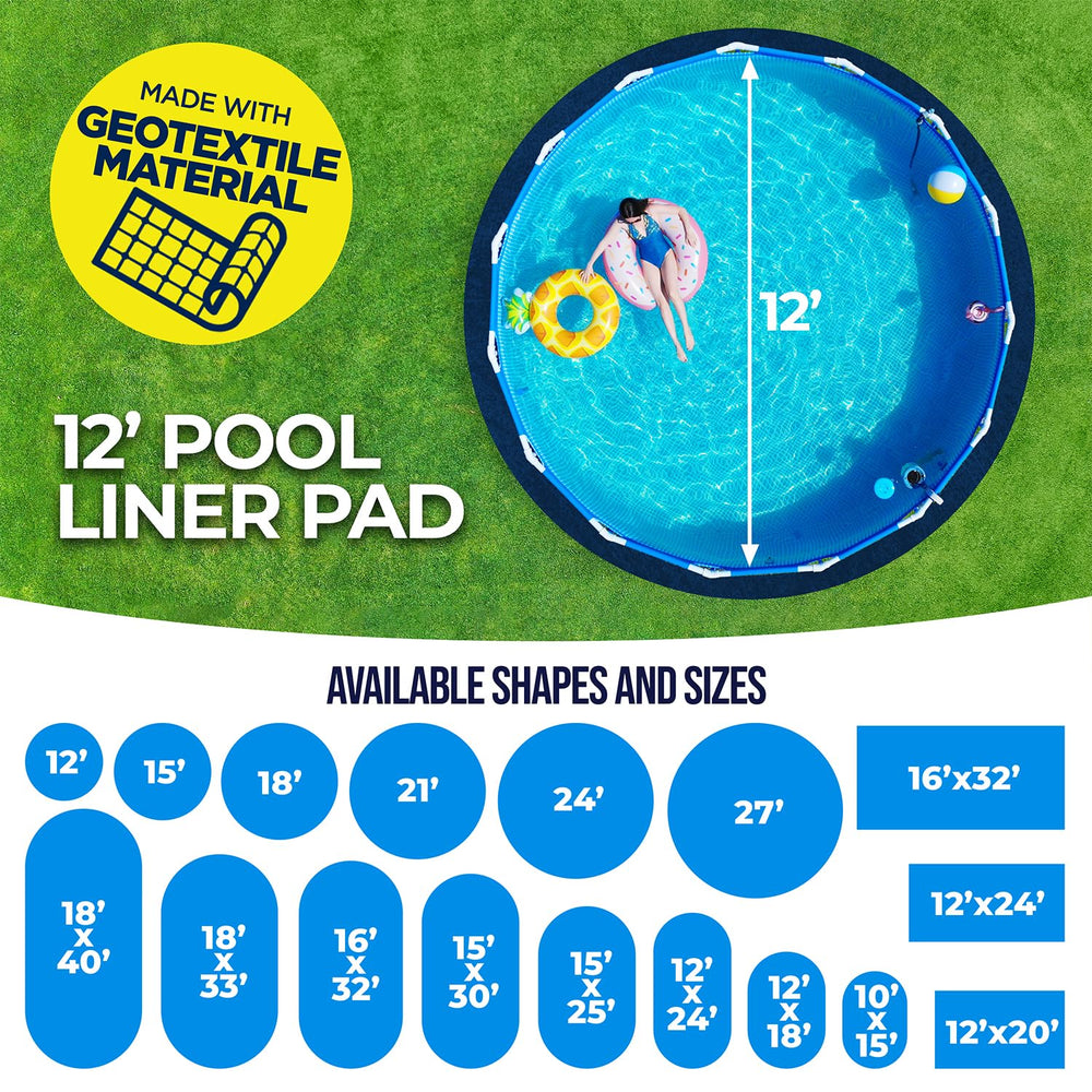 Shop Square pool pad laid down on the ground