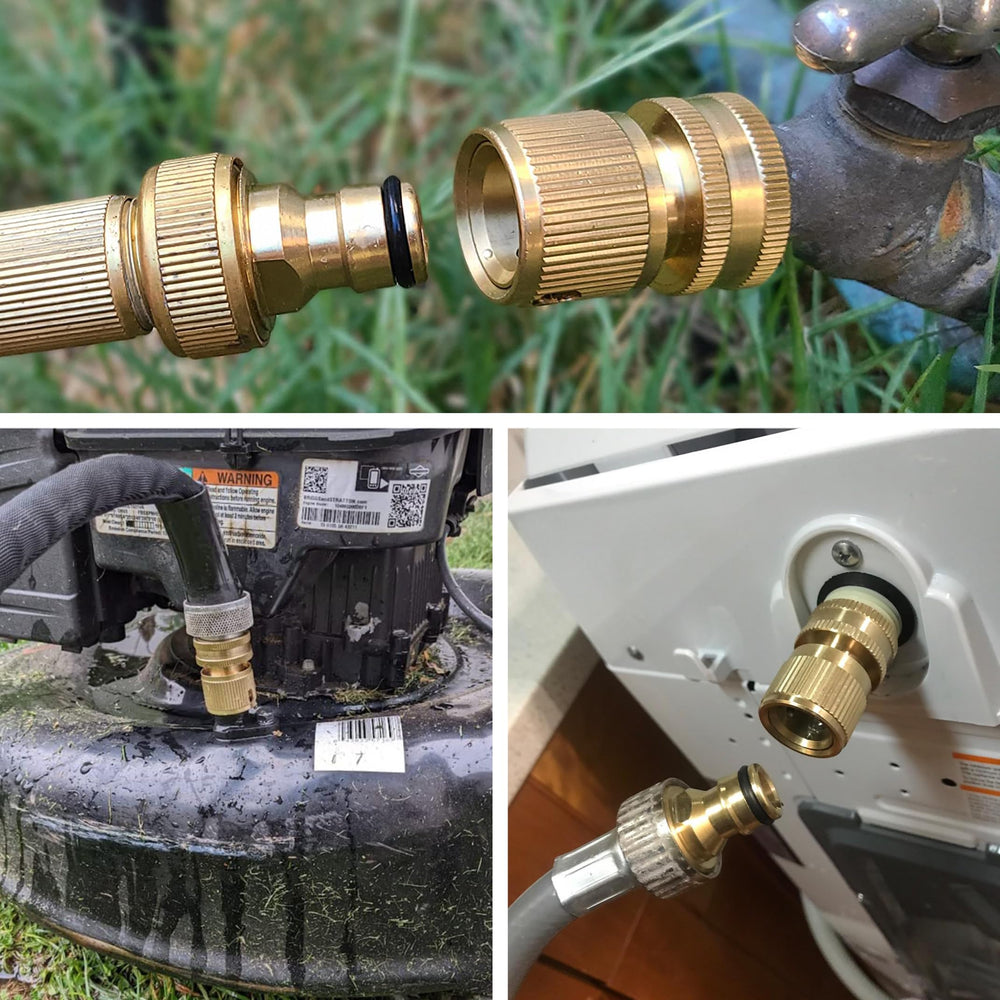 SHOWNEW male and female connectors with hose washers
