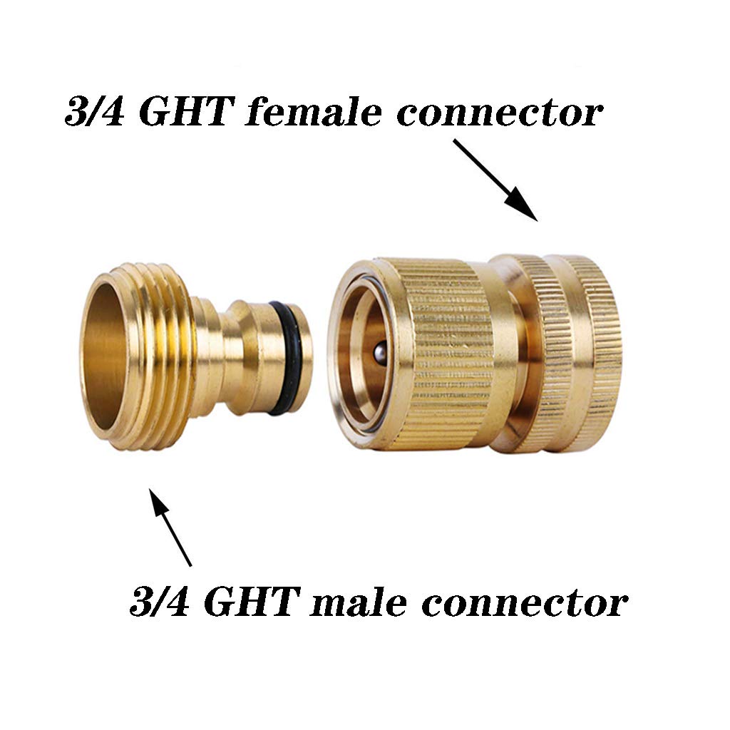 SHOWNEW quick connect fittings displayed with garden hose