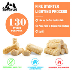 Shwuevei Fire Starter in use with charcoal