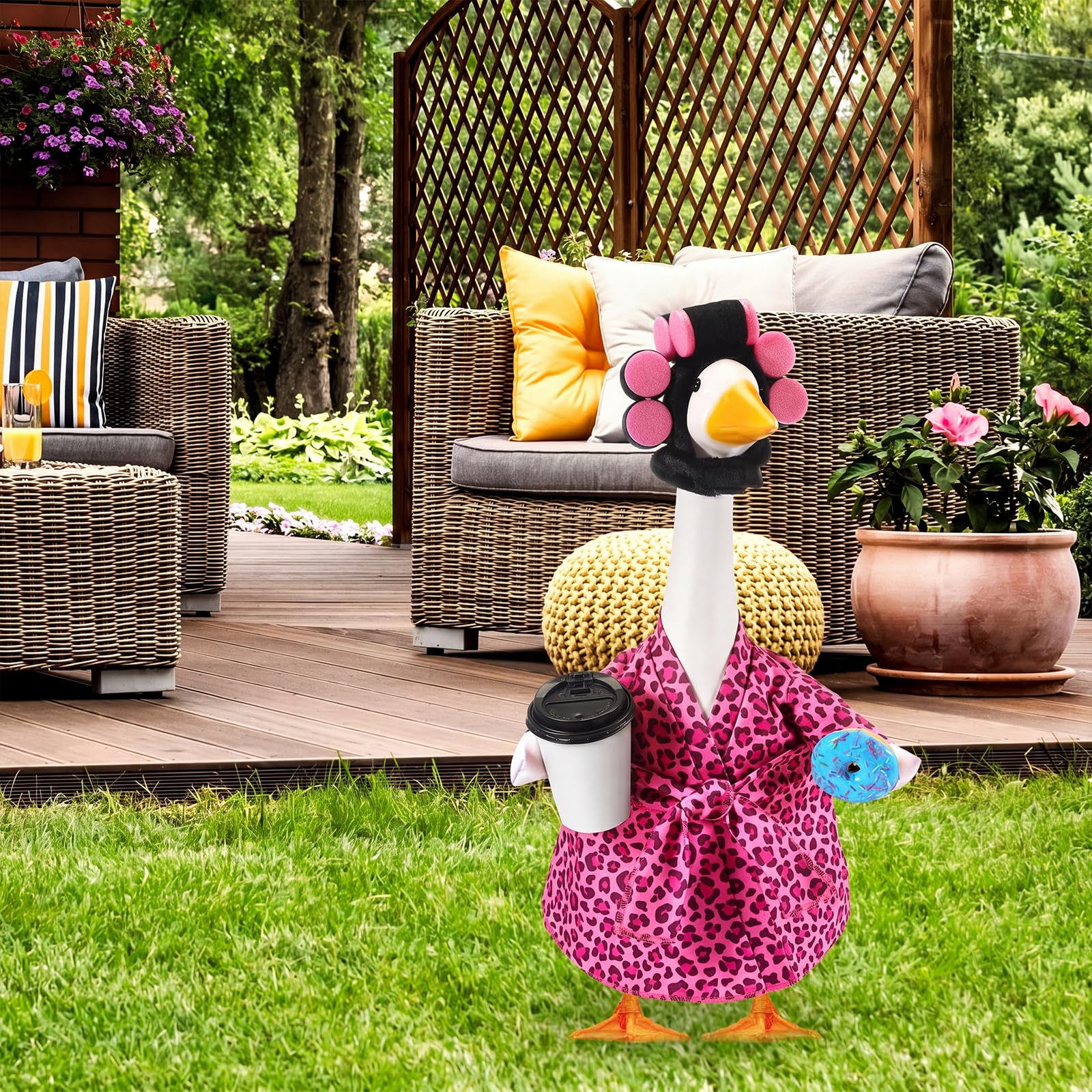 Shyyween Porch Goose Outfit ready for outdoor décor