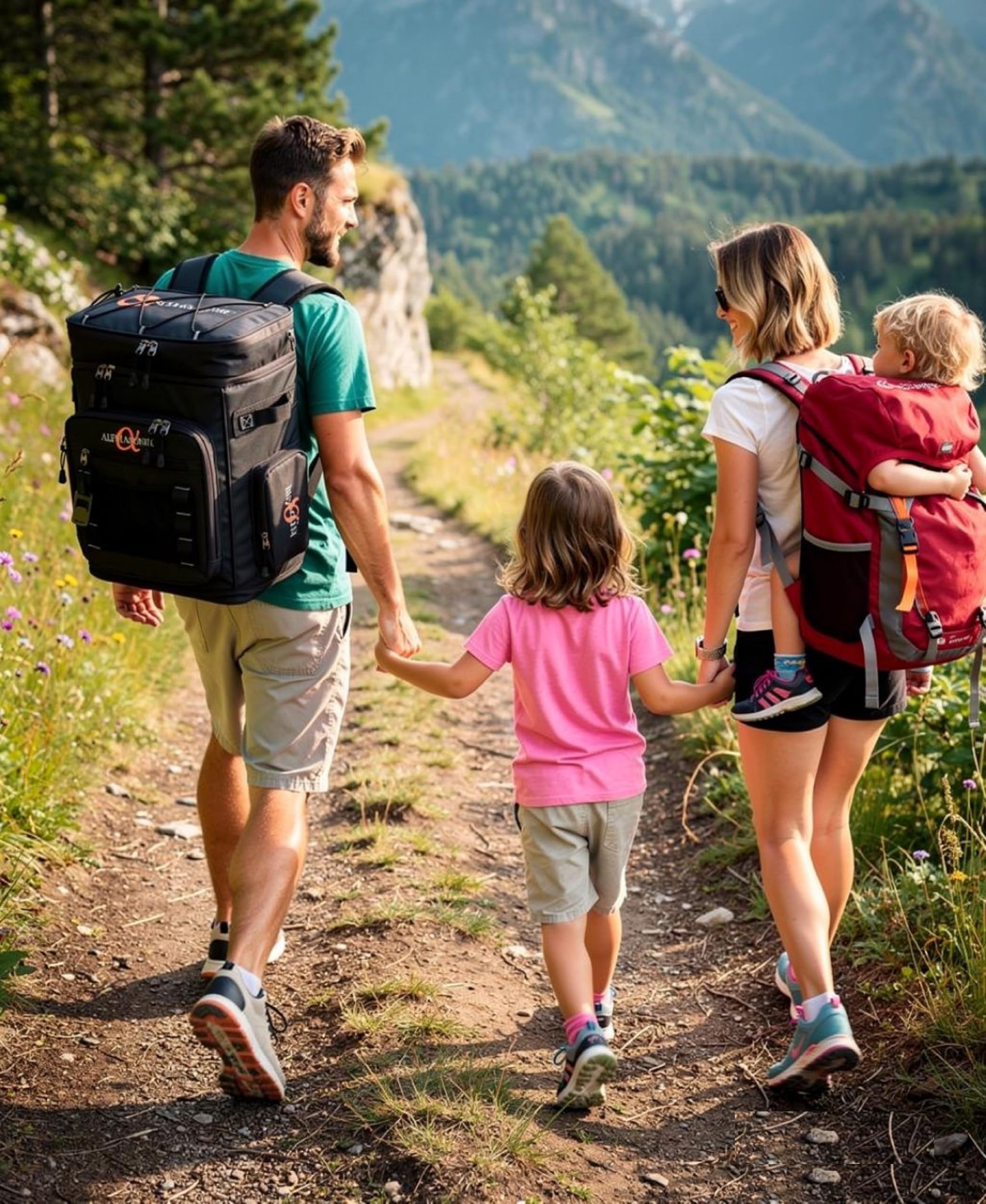 Side pockets of Alphasonik Cooler Backpack for storage