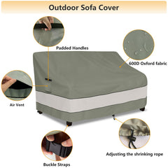 Side view of Aacabo Outdoor Sofa Cover