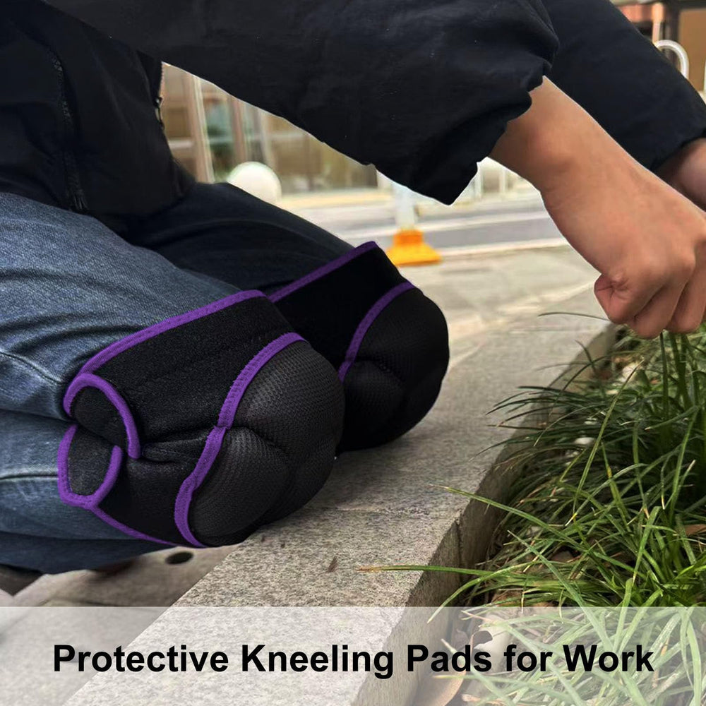 Side view of adjustable straps on JYBTAA Gardening Knee Pads