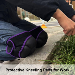Side view of adjustable straps on JYBTAA Gardening Knee Pads
