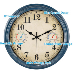 Side view of Alarllok waterproof outdoor clock with sealed glass dial