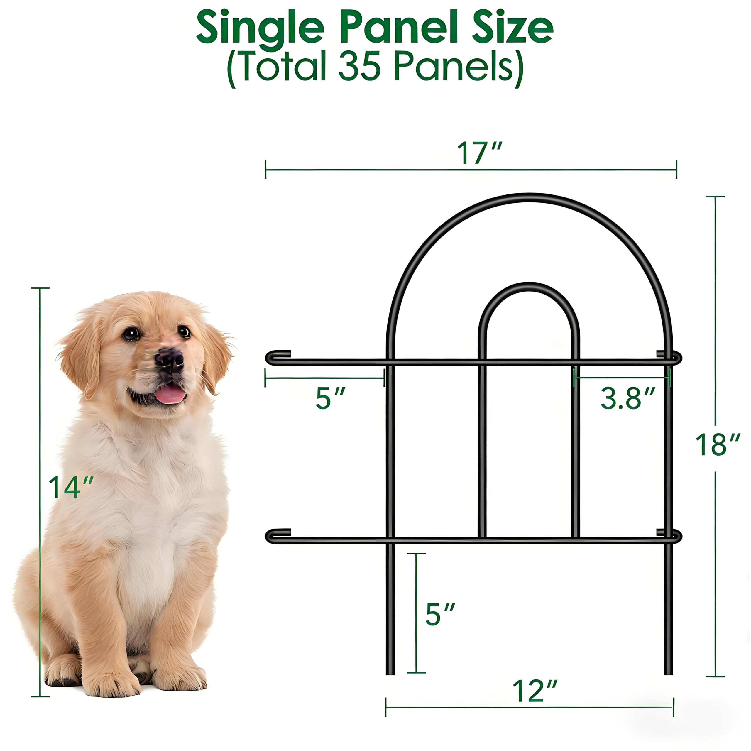 Side view of AMAGABELI garden fence showcasing durability