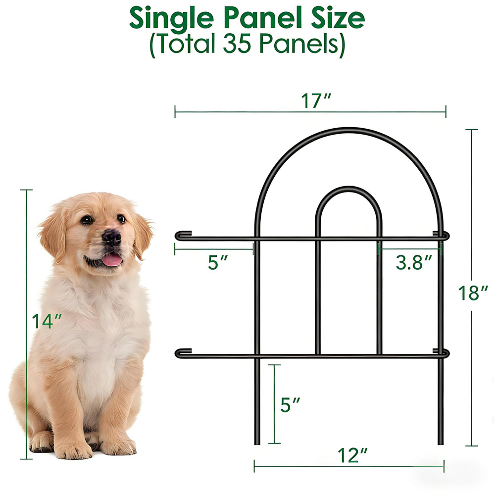 Side view of AMAGABELI garden fence showcasing durability