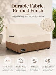 Side view of ANartcle waterproof patio sofa cover