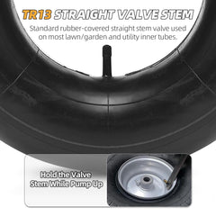 Side view of AR-PRO 4.10/3.50-4 heavy duty inner tube