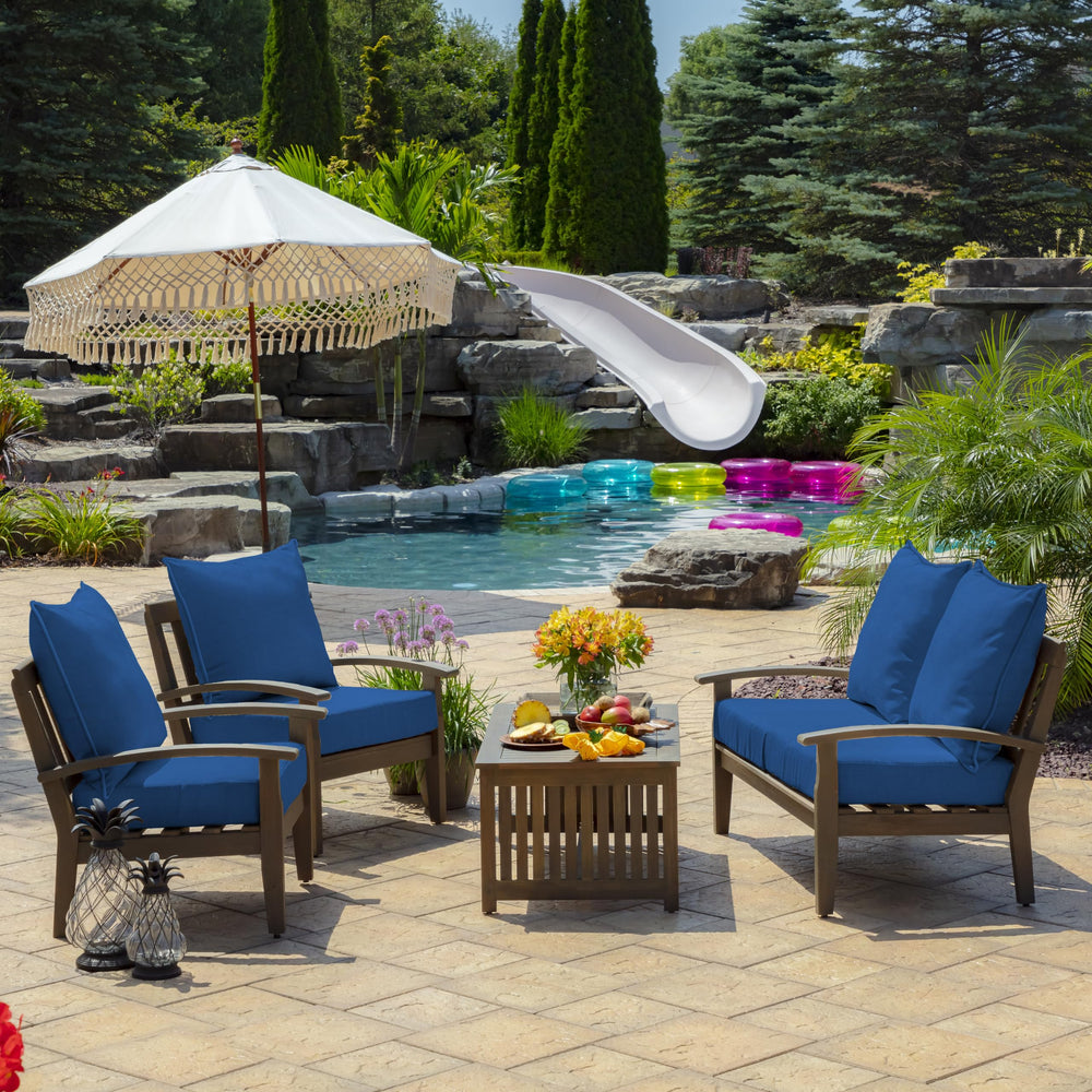 Side view of Arden Outdoor Deep Seat Cushion Set