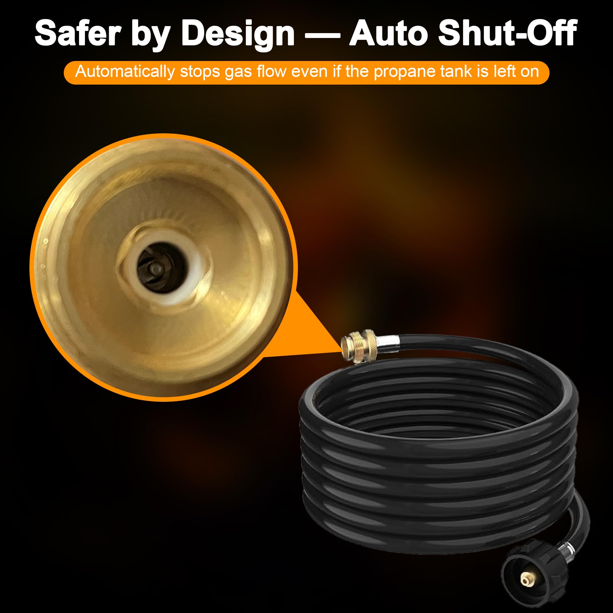 Side view of Athnevy propane torch with ergonomic handle