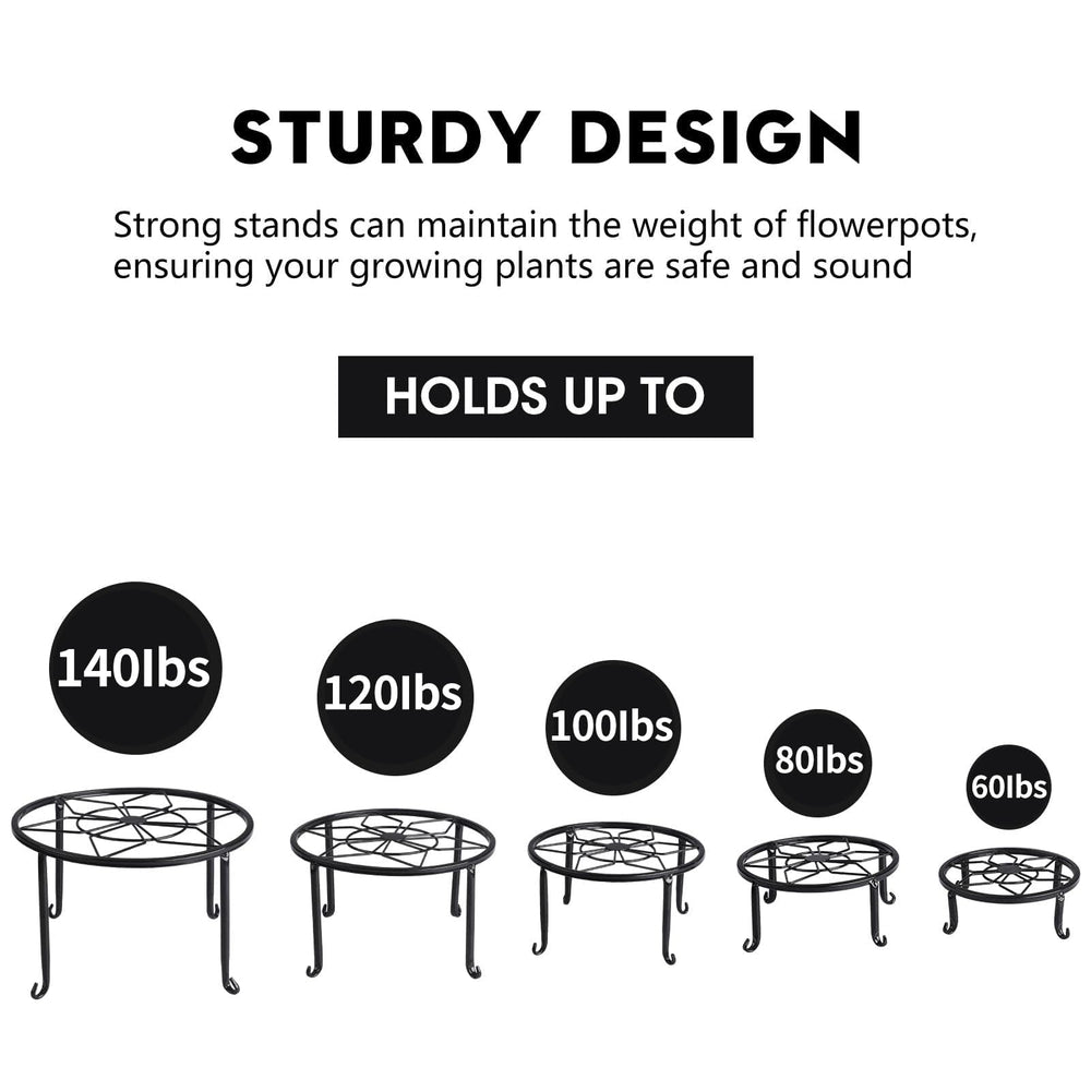 Side view of Autopromake 9-inch plant stand