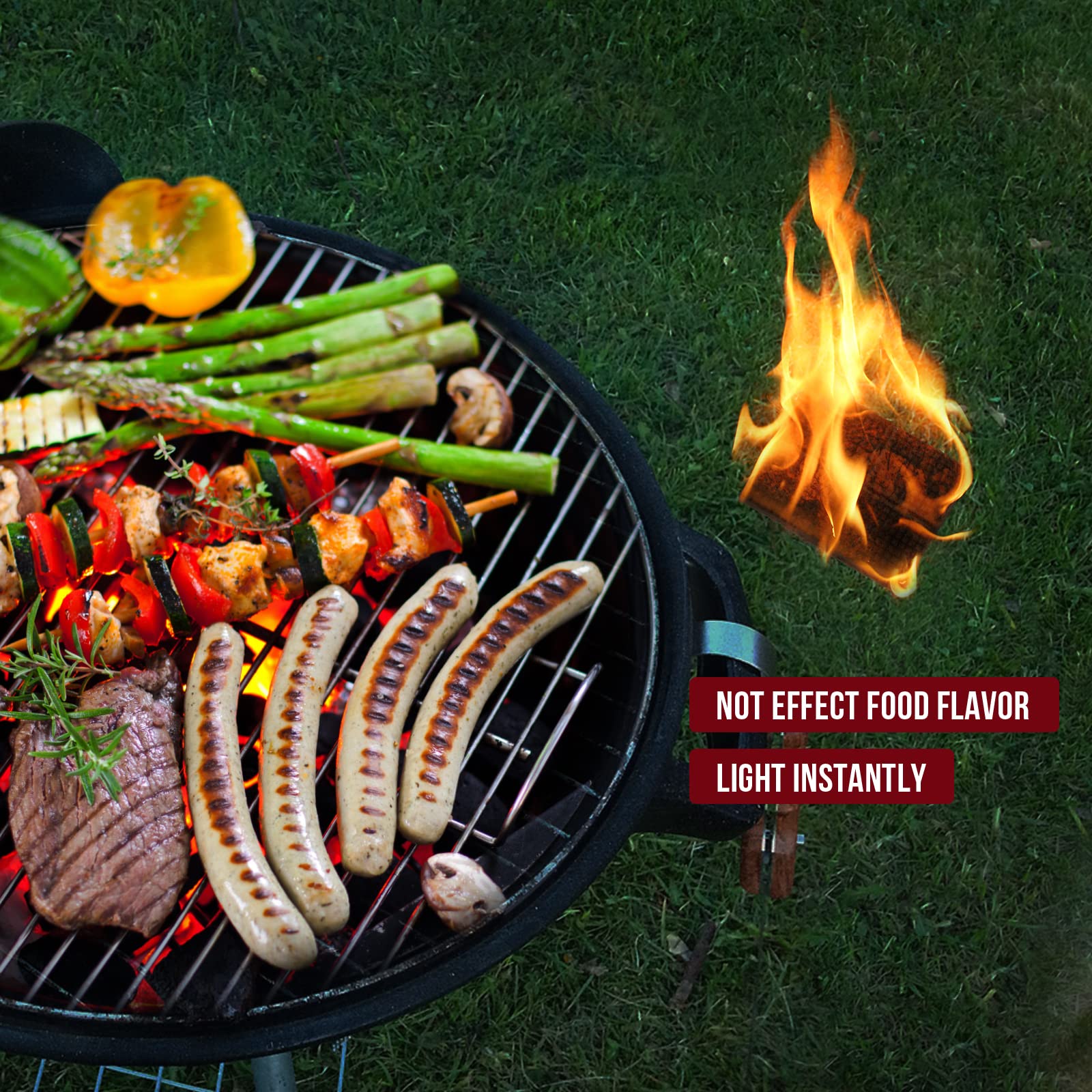 Side view of AWEASROY fire starter packaging