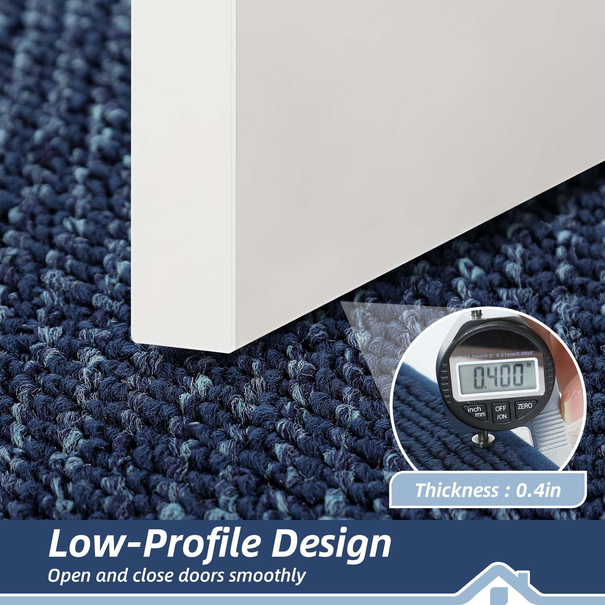 Side view of BEQHAUSE Indoor Door Mat highlighting low-profile design