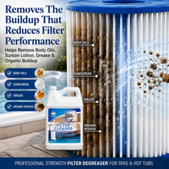 Side view of Black Diamond Stoneworks Spa Filter Cleaner Spray, 1-Gallon