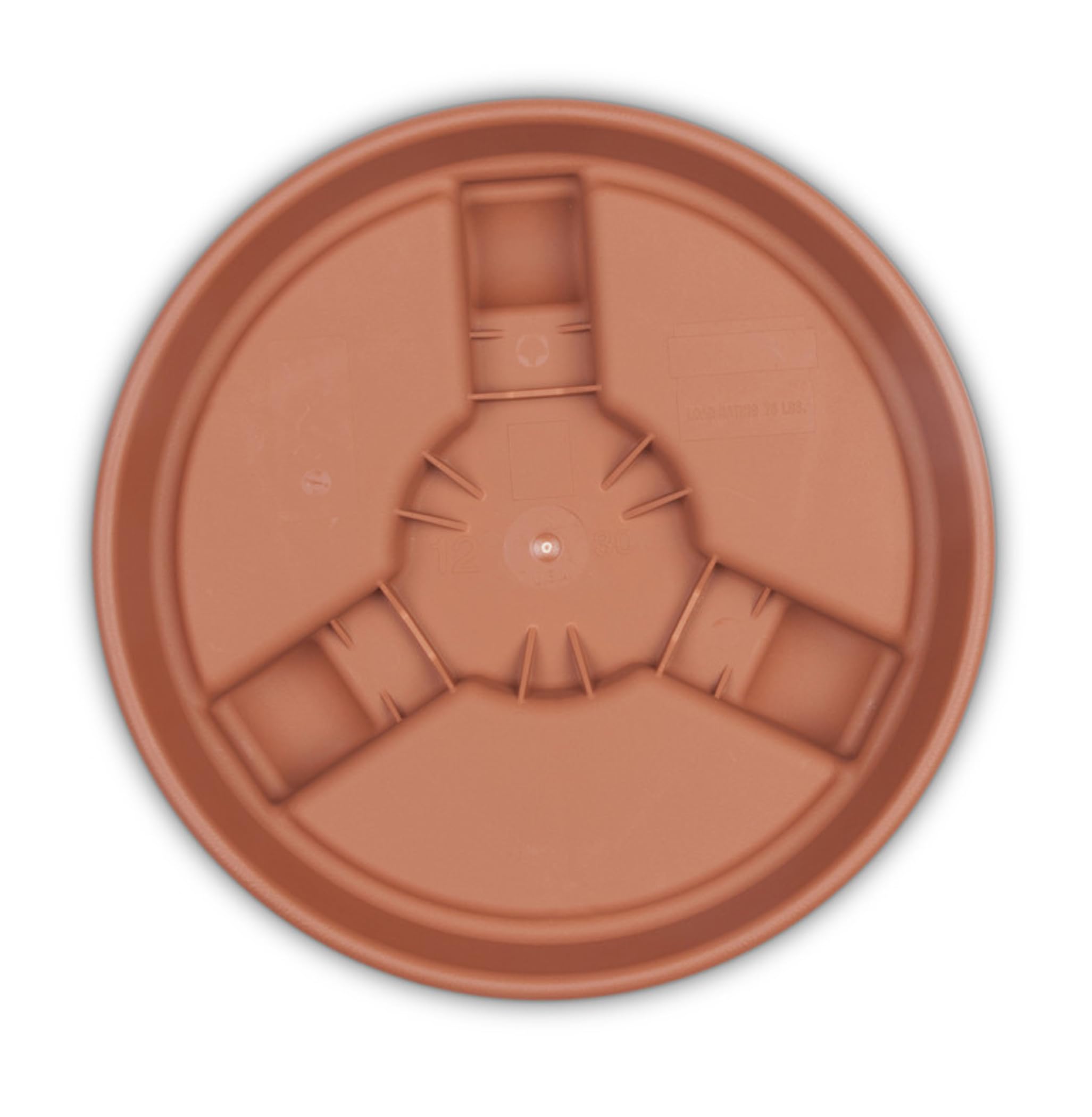 Side view of Bloem Plant Caddy with built-in saucer tray