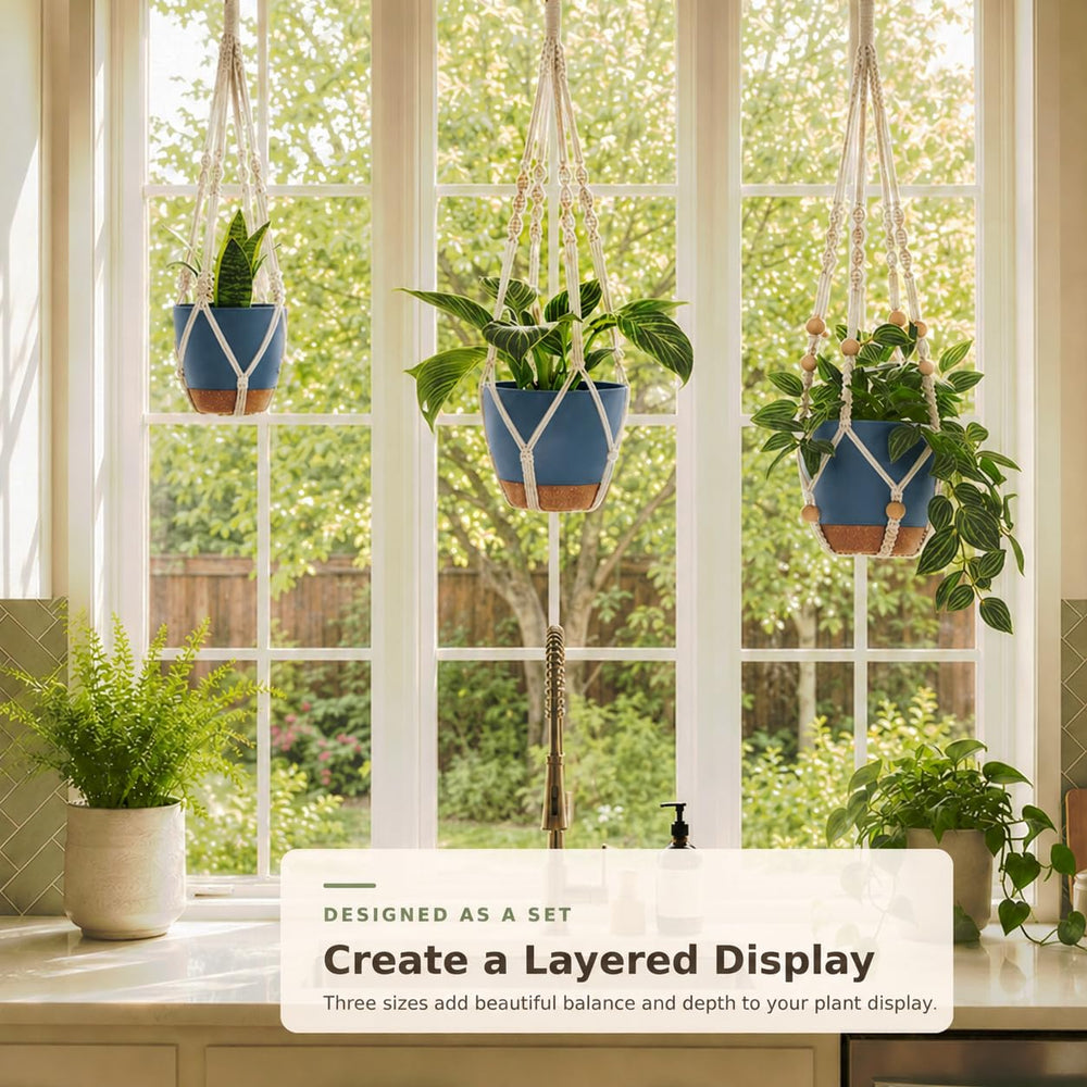 Side view of Bouqlife self-watering hanging planters