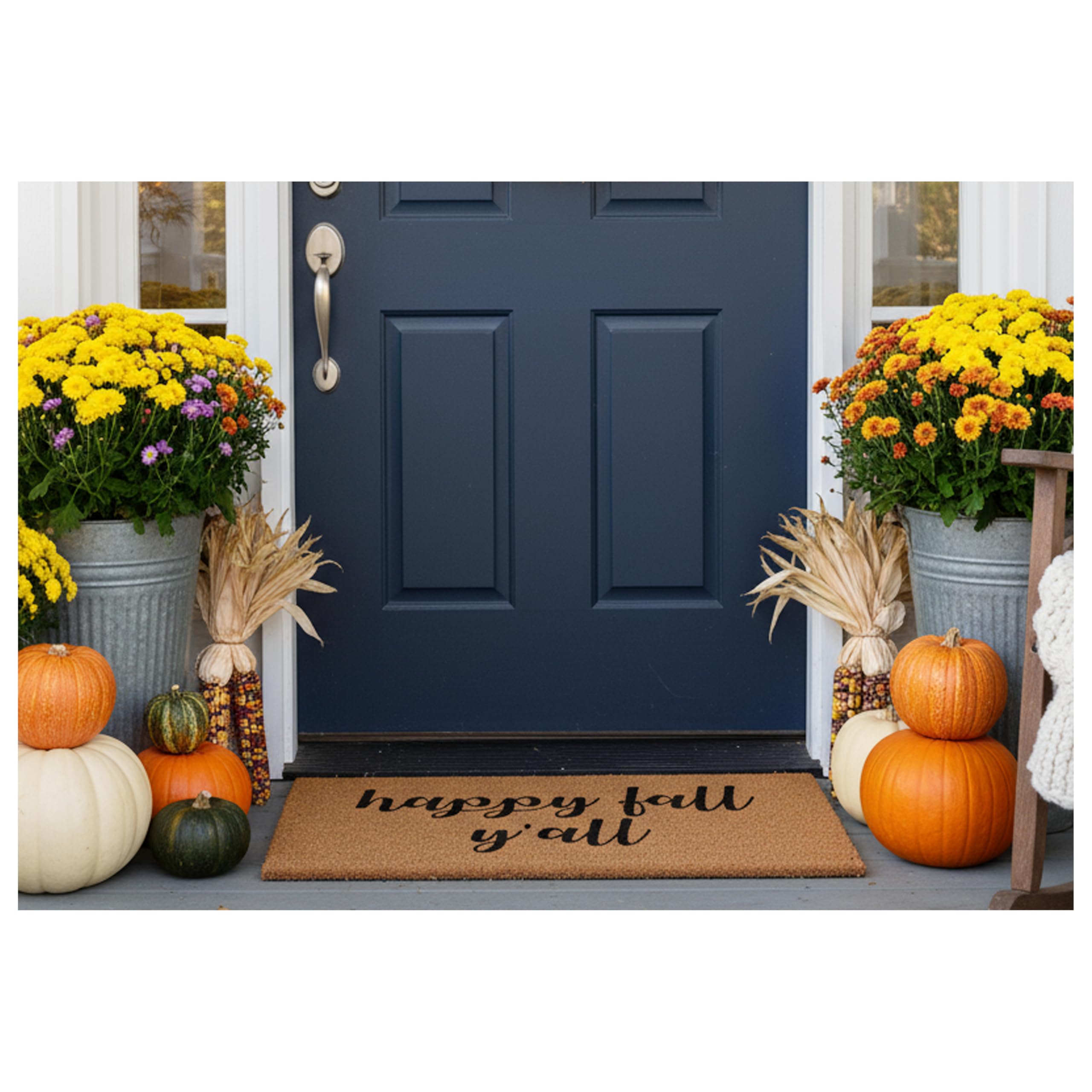 Side view of Calloway Mills Hapy Fall Yall Doormat