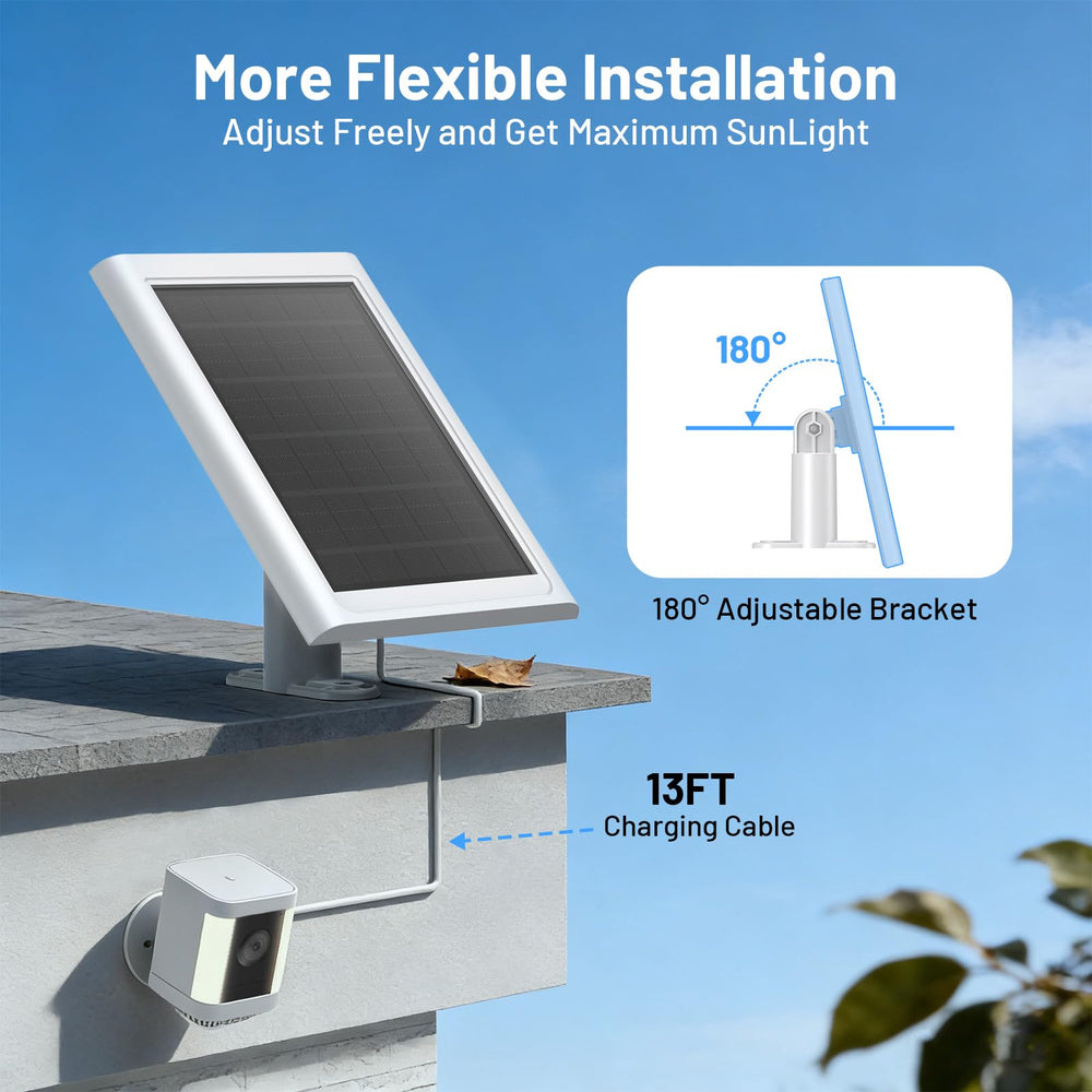 Side view of Callsun solar panel with adjustable bracket