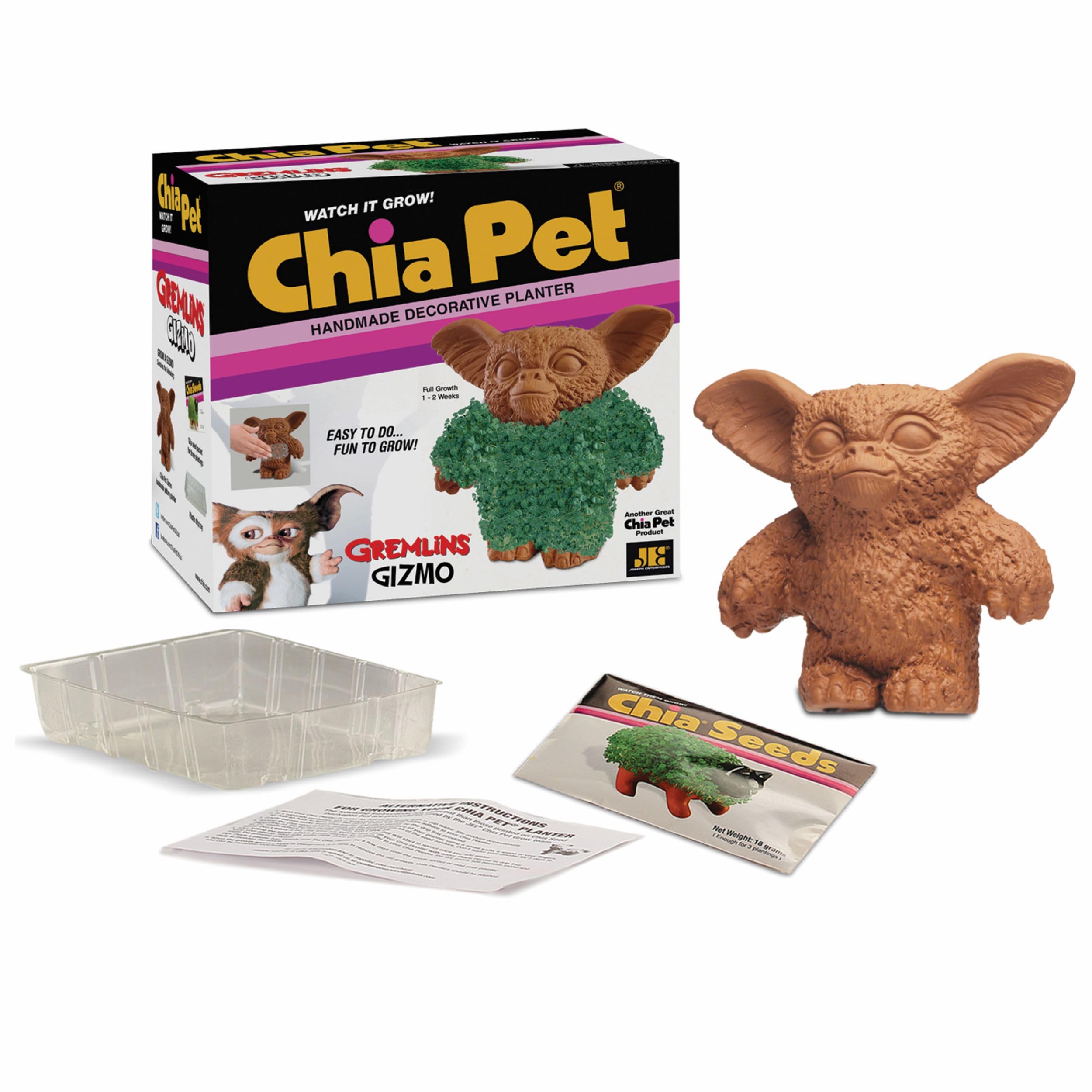 Side view of Chia Pet Gremlins Gizmo planter