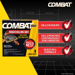 Side view of Combat Roach Killing Bait station