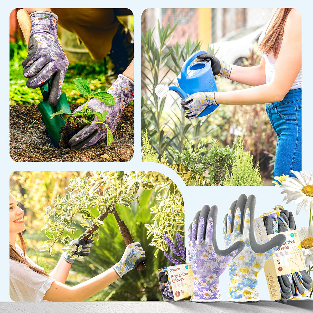 Side view of COOLJOB Gardening Gloves showing flexible cuff