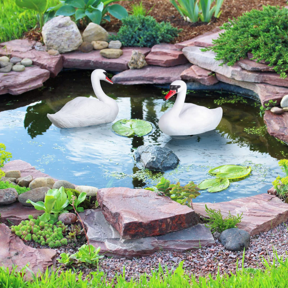 Side view of Deekin Swan Decoy Pool Float