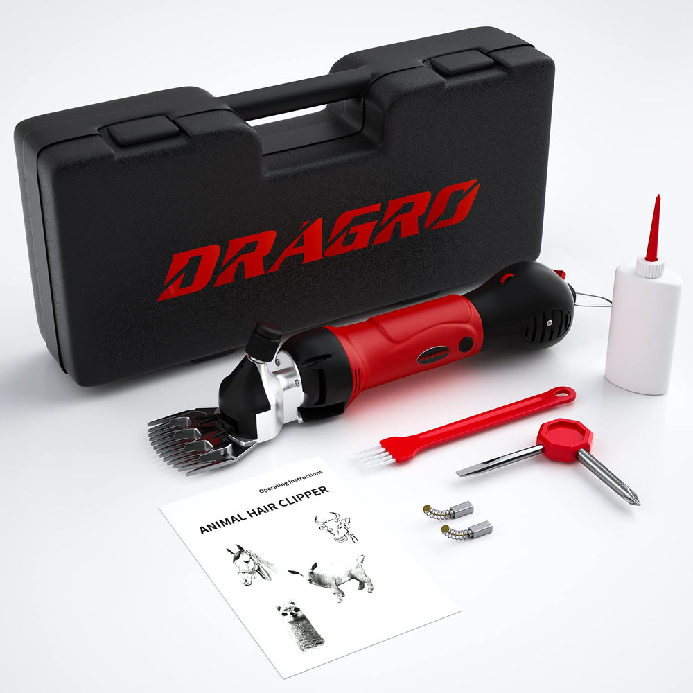 Side view of Dragro Sheep Shears with copper motor
