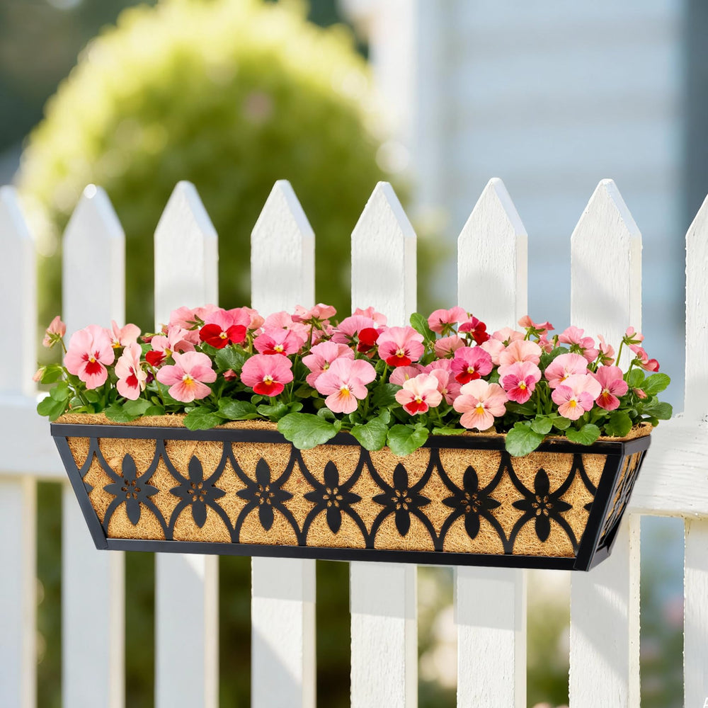 Side view of EINYEXW 24 Inch planter box