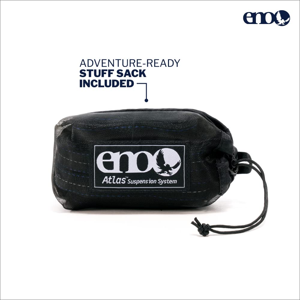 Side view of ENO Atlas Suspension System straps showing attachment points