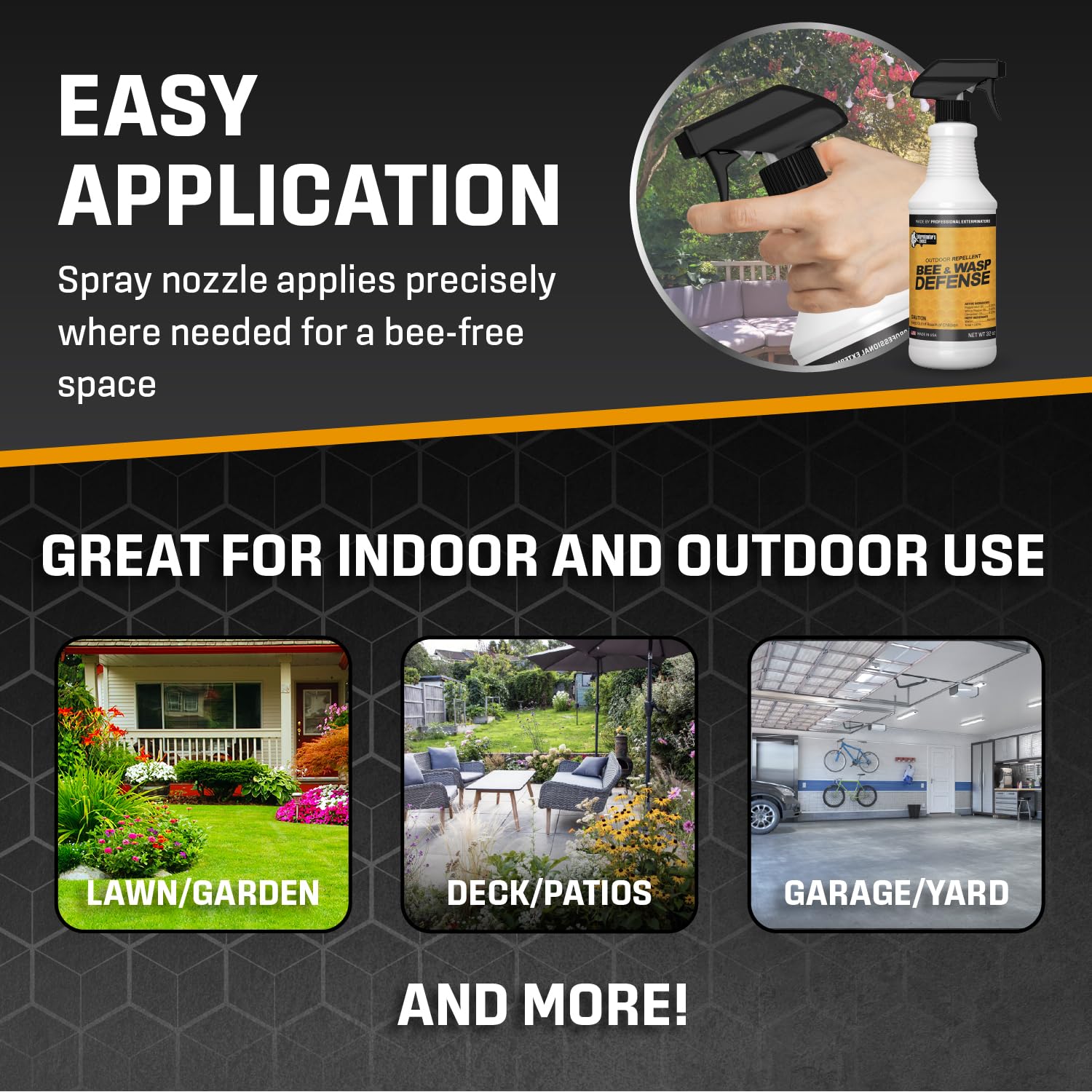 Side view of Exterminators Choice Bee Spray can